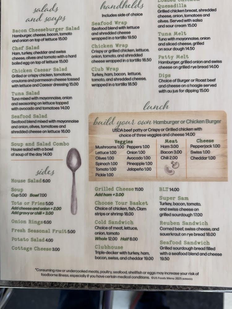 Papa's Diner Menu image 2